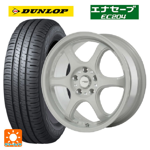 【6/20限定 全品P5倍＆クーポン】トヨタ プリウス(60系)用 195/60R17 90H ダンロップ エナセーブEC204 ゴジゲン ホワイト 新品サマータイヤホイール 4本セット