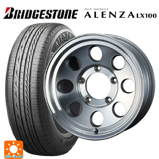 【6/22 20時〜 全品P5倍＆クーポン】スズキ ジムニーノマド(JC74W)用 195/80R15 96S ブリヂストン アレンザLX100 正規品 ウェッズ ジムライン タイプ2 POL 新品サマータイヤホイール 5本セット
