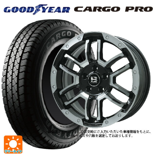 【6/11 1:59迄 全品ポイント5倍】スズキ ジムニーノマド(JC74W)用 195/80R15 107/105N グッドイヤー カーゴプロ ビックウェイ ビーラグナス エフアールディー ブラックポリッシュ/ブラッククリア 新品サマータイヤホイール 4本セット