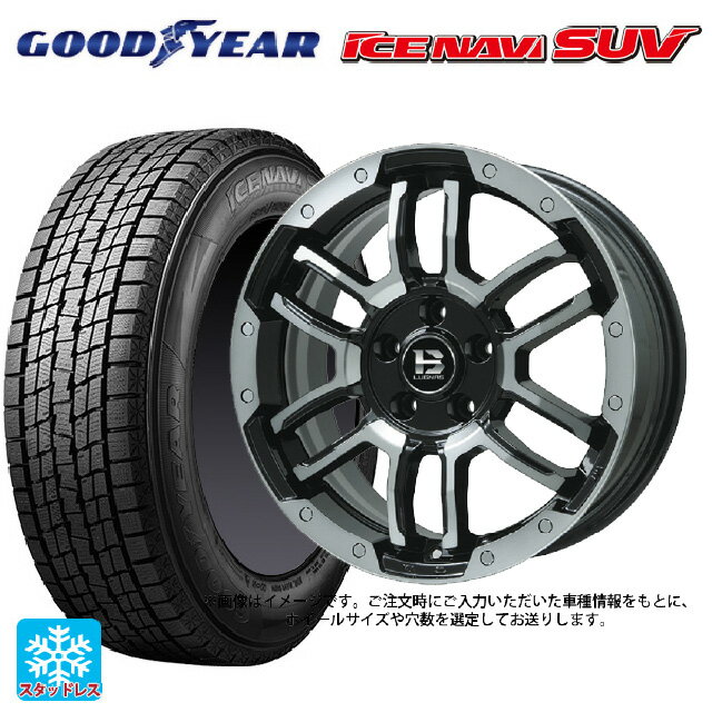 【6/20限定 全品P5倍＆クーポン】スズキ ジムニーノマド(JC74W)用 2024年製 215/70R16 100Q グッドイヤー アイスナビ SUV ビックウェイ ビーラグナス エフアールディー ブラックポリッシュ/ブラッククリア 新品スタッドレスタイヤホイール 5本セット