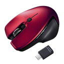 【送料無料】 Type-Cワイヤレスマウス(レッド) ≪サンワサプライ≫ MA-WBLC127R
