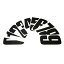 ☆【Bike-It】レース番号 Black|3|8