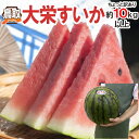 【期間限定!スマホからエントリーで全品ポイント10倍】【送料無料】鳥取県 ちょっと訳あり ”ジャンボ大栄すいか” 約10?11kg 特大5Lサイズ 大栄西瓜【予約 6月以降】【楽ギフ_のし宛書】