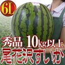 【送料無料】山形県産 ”尾花沢スイカ” 6L超大玉