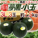 【送料無料】熊本県 黒皮すいか ”夢黒小...
