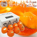 【送料無料】愛媛県八幡浜産 ”富士柿” 秀/優品 2L〜4L 6〜8玉前後 約2.5kg【予約 11月以降】【楽ギフ_包装】