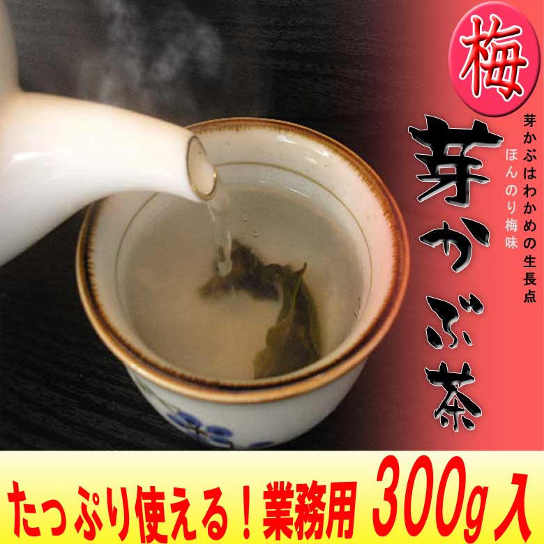 【送料無料】梅めかぶ茶300g入（業務用）あす楽対応/芽かぶ茶/メカブ　乾燥 