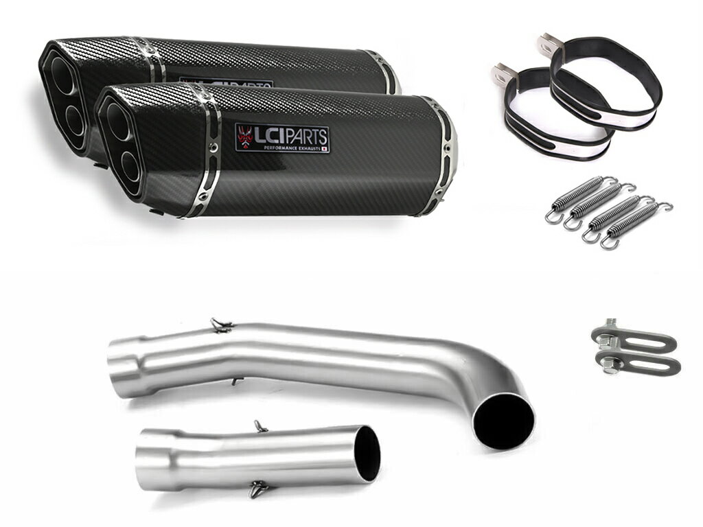 カワサキ Z1000 2007-2009 LCIPARTS LCI ツインエンド カーボン スリップオン マフラー