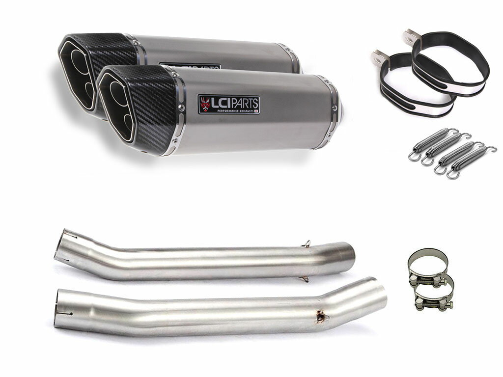 スズキ GSX1300R ハヤブサ 隼 1999-2007 LCIPARTS LCI ツインエンド ステンレス スリップオン マフラー