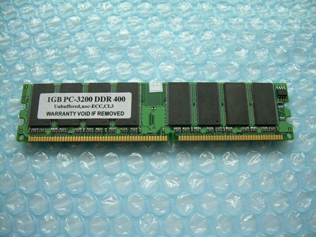 Buffalo DD400-1G互換 1GB PC3200 DDR 400 SDRAM 184pin DIMM PCメモリー 【相性保証付】