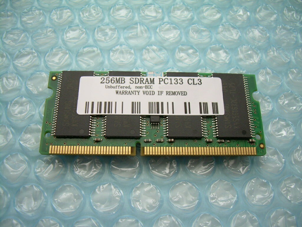 Buffalo VN133-256M互換 256MB PC133 144pin SODIMM PCメモリー 【相性保証付】中古品
