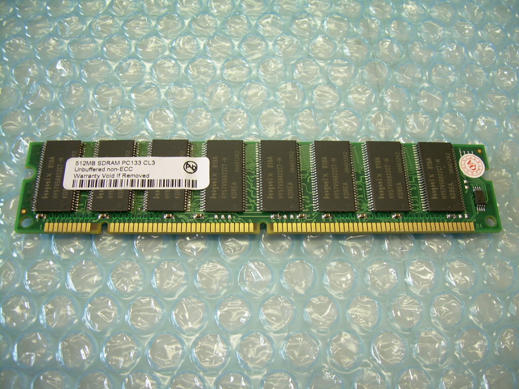 Buffalo VS133-512M同規格 512MB PC133 SDRAM DIMM 168pin DIMM PCメモリー 【相性保証付】
