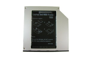 ノートパソコン光学ドライブ用HDDマウンタSATA接続12.7mm厚
