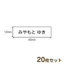 帽子や靴下、体操服、給食袋に簡単接着♪【メール便送料無料】アイロンプリントネームゼッケン(12×45mm:20枚入り)女の子ギフト企画参加認定店舗