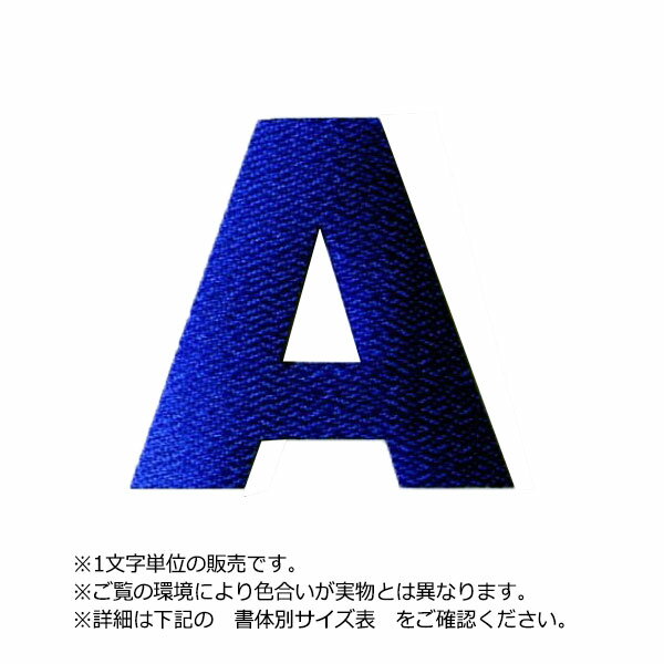 アイロンワッペン文字(3cmサイズ/アルファベット)