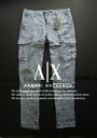 6426-8新品★アルマーニエクスチェンジ ARMANI EXCHANGE★A|X 麻リネン100パンツ2304★紺系★MENS★