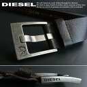 3453-60新品★ディーゼル DIESEL★牛革ヴィンテージ太ベルト★ITALY製★茶系★MENS★