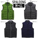★SPALDING 中綿 ベスト M L LL 36グリーン...