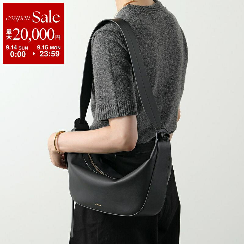 【9/14-9/15限定・最大2万円OFFクーポン配布中】JIL SANDER ジルサンダー ボディバッグ Knot ノット J07WG0094 P7185 レディース レザー ショルダーバッグ 鞄 001/BLACK