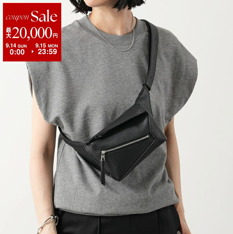 【9/14-9/15限定・最大2万円OFFクーポン配布中】LOEWE ロエベ ボディバッグ PUZZLE MINI パズル ミニ B510EB1X03 レディース バムバッグ レザー ベルトバッグ ウエストポーチ 鞄 1100/BLACK