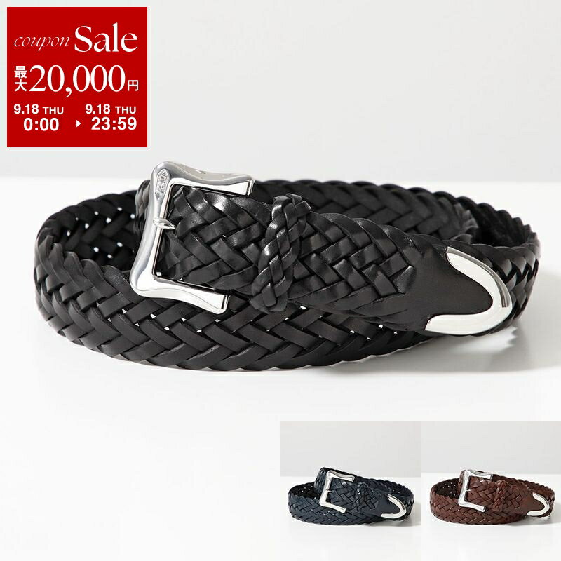 【9/18限定・最大2万円OFFクーポン配布中】J&M DAVIDSON ジェイアンドエム デヴィッドソン ベルト ENVELPE BUCKLE TIP END 30MM BENT-0TP-AN30 メンズ プンターレ メッシュベルト レザー カラー4色