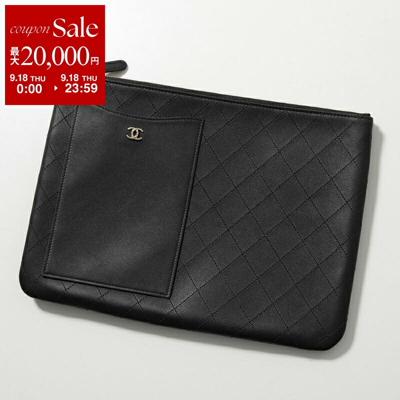 【9/18限定・最大2万円OFFクーポン配布中】CHANEL シャネル クラッチバッグ PM AP0632 Y04638 レディース カーフレザー キルティングステッチ メタルロゴ 鞄 94305