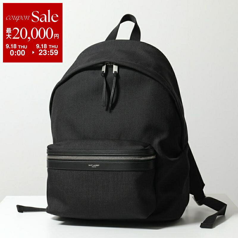 【9/18限定・最大2万円OFFクーポン配布中】SAINT LAURENT サンローラン バックパック CITY シティ 534967 FAEBS メンズ リュック 鞄 1000/NERO