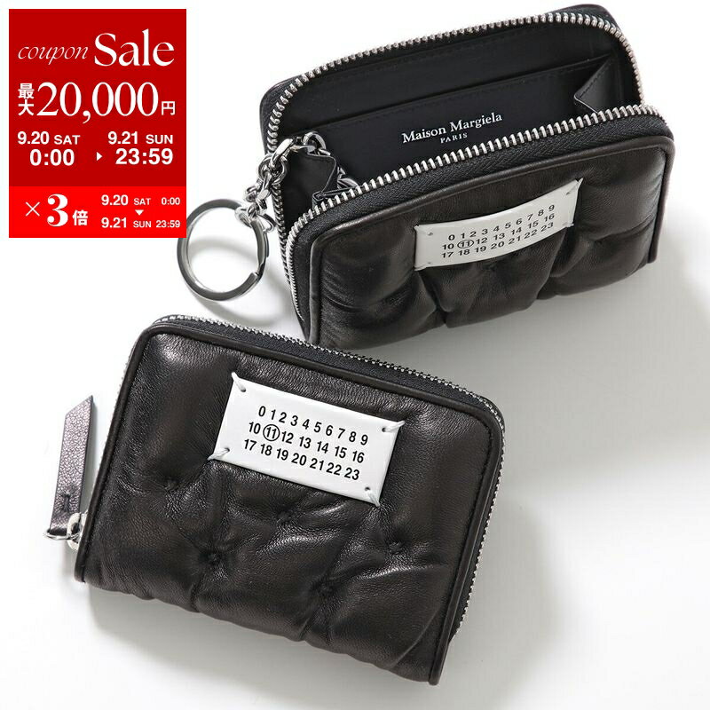 【9/20～9/21限定・最大2万円OFFクーポン配布中】MAISON MARGIELA メゾンマルジェラ コインケース Glam Slam グラムスラム SA1VX0018 P6434 メンズ キーリング付き ミニ財布 レザー T8013 SA1VX0018P6434T8013【dc_kikaku】