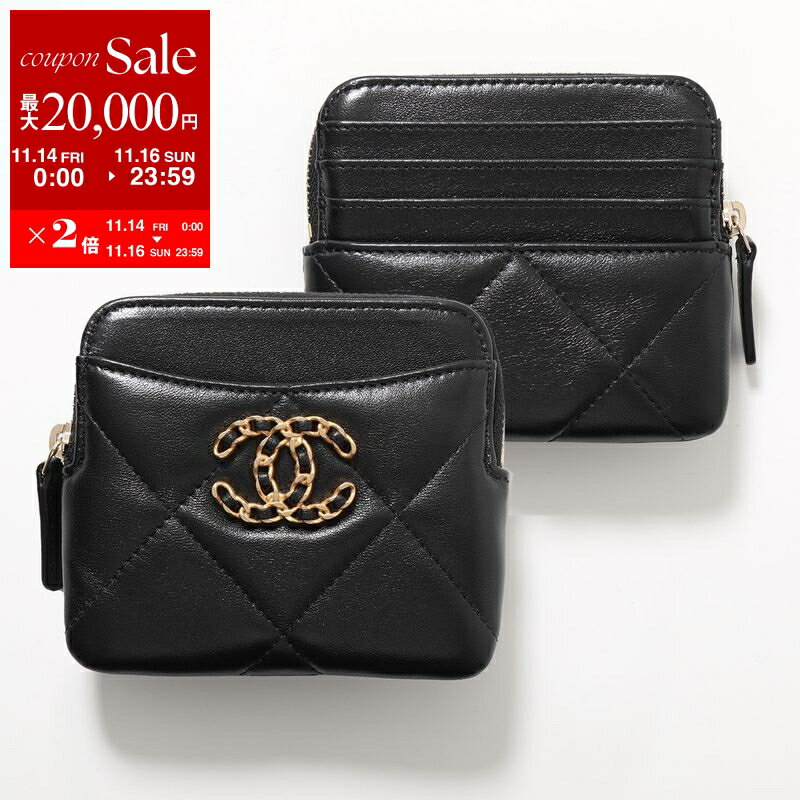 【11/14-11/16限定・最大2万円OFFクーポン配布中】CHANEL シャネル フラグメントケース CHANEL19 ディズヌフ AP2086 B04852 レディース ラムスキン キルティングレザー コインケース カードケース ミニ財布 CCロゴメタル ココマーク 94305