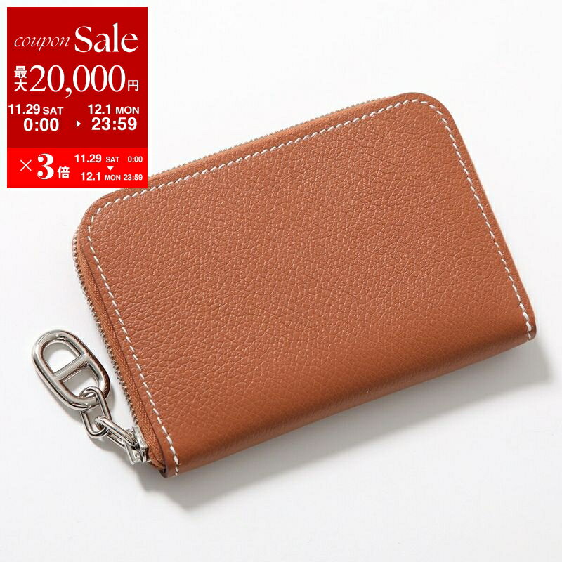 【最大2万円OFFクーポン対象・11/29～12/1限定】HERMES エルメス コインケース ジップアンゴー コンパクト Zipengo compact シェーヌダンクル Chaine dAncre 084208CC 084208CK レディース エバーカラー レザー ミニ財布 B刻印 カラー2色