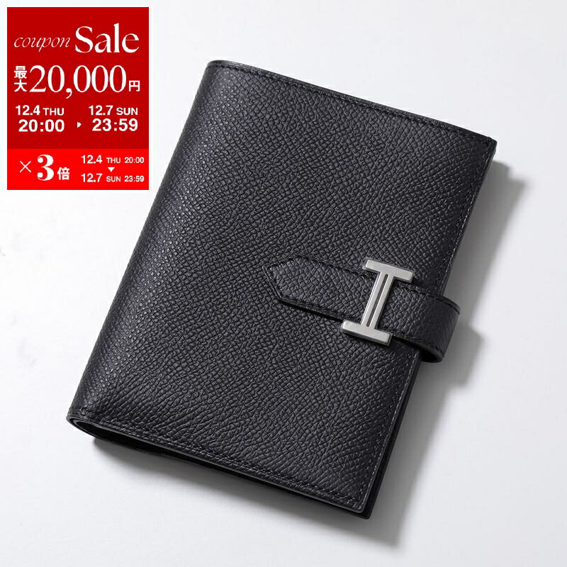 【最大2万円OFFクーポン対象・12/4-20時～】HERMES エルメス 二つ折り財布 ベアン コンパクト BEARN COMPACT エプソン 039790CK レディース レザー Hパーツ B刻印 SV金具 ブラック 【dc_kikaku】