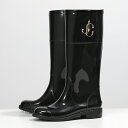 Jimmy Choo ジミーチュウ EDITH/JC JCU ラバー レインブーツ ロングブーツ BLACK 靴 