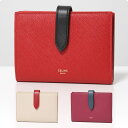 CELINE セリーヌ 二つ折り財布 Midium Strap Wallet ミディアム ストラップ 10B643BRU レディース レザー スモール財布 カラー3色