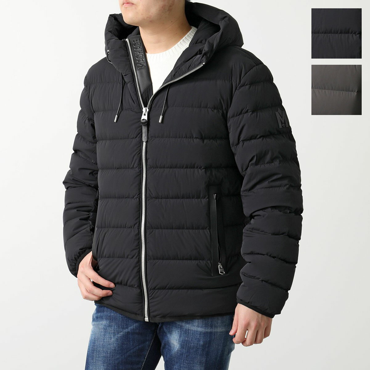 エクルベージュ 美品 Mackage マッカージュ 高品質 ブルゾンコート 本