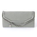 STELLA McCARTNEY ステラマッカートニー 391835 W9132 Falabella ファラベラ シャギー ディア コンチネンタル ウォレット 長財布 チェーン 装飾 エコレザー スナップボタン サイズ/ カラー1220/グレー 5