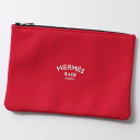 HERMES エルメス 103161M 01 GM TROUSSE NEOBAIN ネオプレン フラットポーチ クラッチバッグ ROUGE レディース メンズ