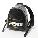 FENDI フェンディ 8BZ036 A5N7 F0CFM × FILA フィラ コラボバッグ BACKPACK MINI バックパック リュック NERO+BIANCO+ORO レディース