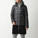 HERNO ヘルノ PI1017D 12017 エコファー切替 ナイロン ダウンコート ダウンジャケット 9300/ブラック レディース