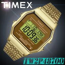 在庫有り!即納可『宅配便』で全国*送料無料*【あす楽対応】TIMEX【TW2P48700】CLASSIC DIGITAL 34mm幅 タイメックス クラシックデジタル メンズ/レディース/ユニセックス QUARTZ クォーツ デジタル 腕時計 ブラウン×ゴールド 並行輸入【新品】