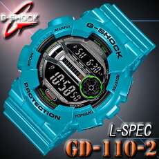 【あす楽対応】カシオCASIOGショックG-SHOCK腕時計GD-110-2【L-SPEC】Lスペック【Blue青】高輝度LEDバックライト【国内生産終了カラーGD-110-2JFと同型】海外モデル【楽ギフ_包装】【新品】