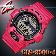スノーボード/スキーにオススメ♪CASIOカシオG-SHOCKGショック腕時計【耐低温-20℃】GLS-8900-4ピンク【防水】GライドG-LIDE【国内GLS-8900-4JFと同型】海外モデル【新品】