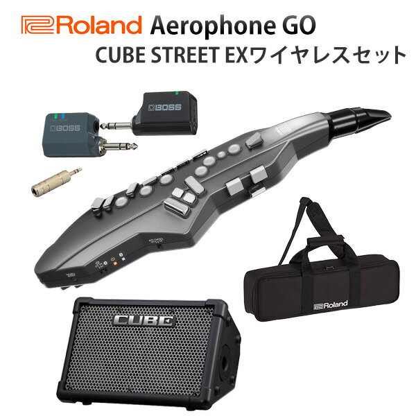 大特典付 【CUBE STREET EXワイヤレスセット】 Roland(ローランド) / Aerophone GO (AE-05) - エアロフォン / ウィンド・シンセサイザー 【数量限定スタンド付き】