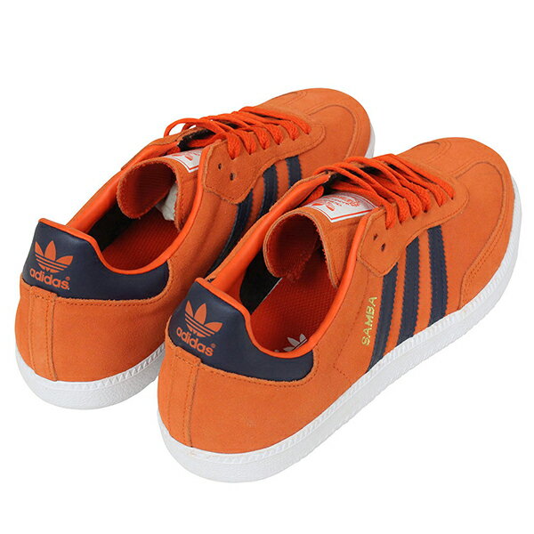 【楽天市場】adidas アディダス SAMBA スニーカー [ORANGE/NAVY] メンズ オレンジ ネイビー スエード 復刻 サンバ