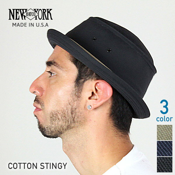 NEW YORK HAT ニューヨークハット Cotton Stingy ポークパイハット…...:auc-miami-rec:10001505