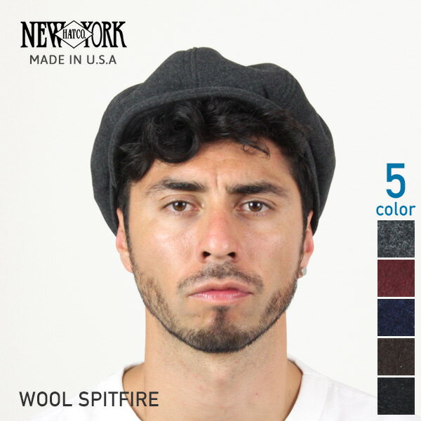NEW YORK HAT ニューヨークハット Wool Spitfire ウールキャスケッ…...:auc-miami-rec:10000282