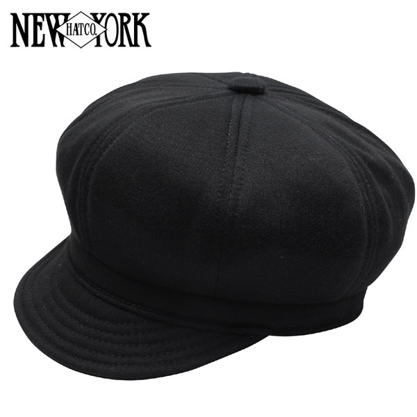 NEW YORK HAT Sweatshirt Spitfire BLACK　( ニューヨークハット スウェット コットン キャスケット ブラック メンズ レディース 帽子 #6014 )