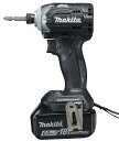 【送料無料】マキタ 充電式インパクトドライバー 18V/6.0Ah フルセット品・黒(6.0Ahバッテリー×2、充電器、ケース付) 【楽らくモード 6モード 充電式電動ドライバー 女性 電池式 小型 コンパクト 電動ドライバードリル 電動ドリル 電気ドリル 】
