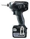 【送料無料】日立工機 コードレスインパクトドライバー 14.4V 3.0Ah セット品 バッテリー 2個・急速充電器・ケース付き ストロングブラック 【充電式電動ドライバー 電池式 小型 電動ドライバードリル 電動ドリル 人気 最安値挑戦】