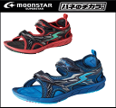 スーパースター バネのチカラ ジュニア スポーツサンダル スポサン ウォーター アクアシューズ 男の子 アウトドア 水遊び 水陸両用 キャンプ イナズマスプリター S761 762 レッド ブルー 17cm 18cm 19cm 20cm 21cm 22cm 23cm 24cm【あす楽対応_北陸】