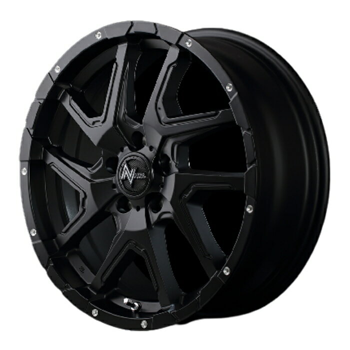 YOKOHAMA BluEarth-RV RV03 205/55R16 NITRO POWER DERINGER セミグロスブラック 16インチ 7J+40 5H-114.3 サマータイヤ ホイール 4本セット